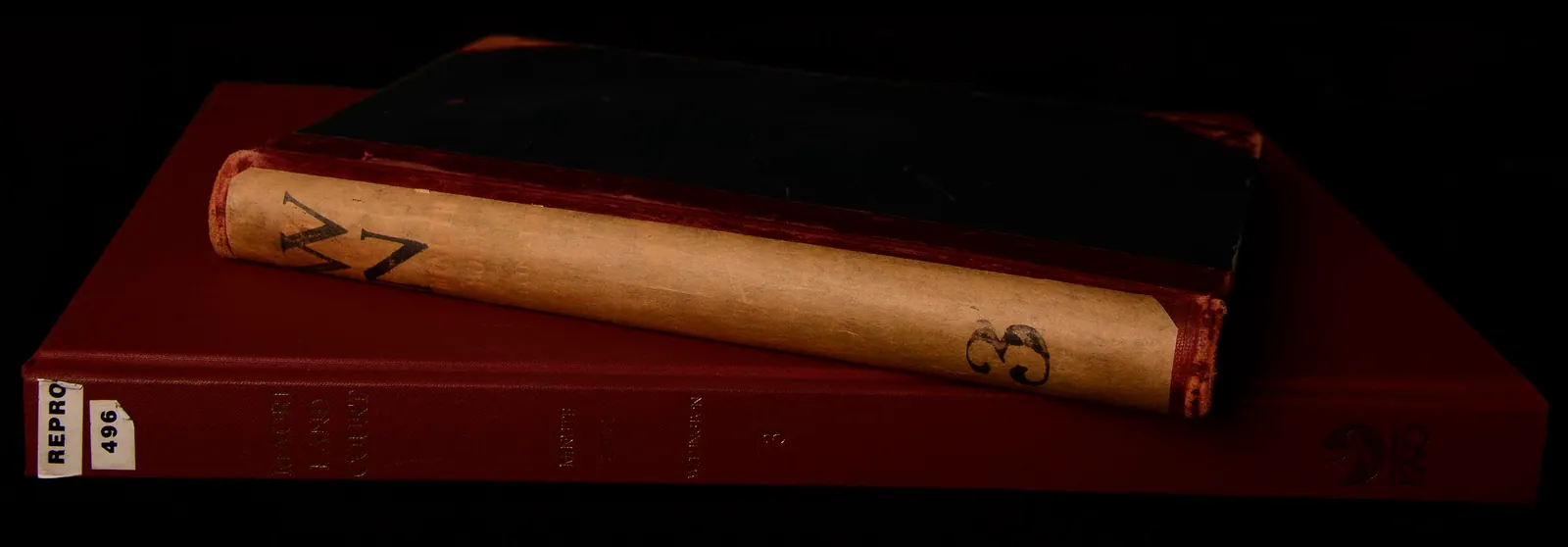 Photographic record of Māori Land Court minute books, providing evidence of original paper records; this is not a 2002 or 2011 GIS screenshot.